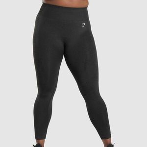 Gymshark leggings AND bra - seamless black marl